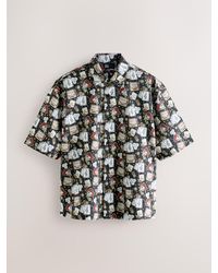 Next - Edit Short Sleeve Printed Shirt - Lyst