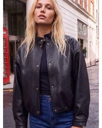 Roman - Funnel Neck Pu Jacket - Lyst