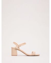 Phase Eight - Leather Block Sandal - Lyst
