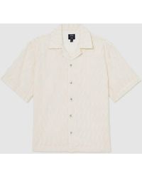 Reiss - Mastella Ché Fringed-Wave Shirt - Lyst
