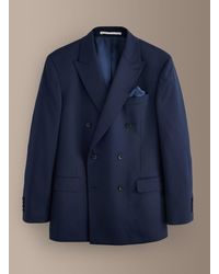 Next - Signature 100% Wool Double Breasted Tailored Fit Suit Jacket - Lyst