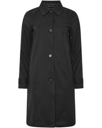 M Com - Petite Button Single Breasted Lined Jacket - Lyst