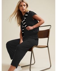 M Com - Elasticated Waist Cropped Hareem Trousers - Lyst