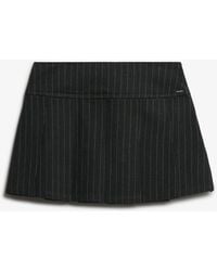 Superdry - Pinstripe Pleat Mini Skirt - Lyst