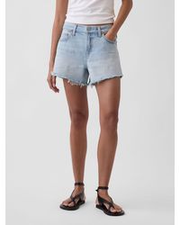 Gap - Ultraweiche Denim-Shorts (4 Zoll) Mit Mittelhohem Bund - Lyst