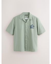 Next - Brewdog Printed Short Sleeve Shirt With Cuban Collar - Lyst