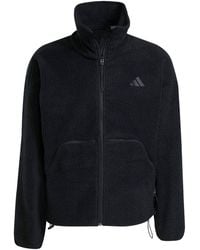 adidas - City Tech High Pile Fleece Full-Zip Jacket - Lyst