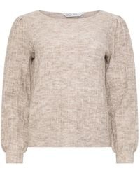 M Com - Petite Slash Neck Jumper - Lyst