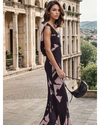 Religion - Dawn Maxi Column Dress With Draped Back Detail - Lyst