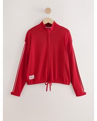 Next - Side Stripe Lightweight Funnel Neck Zip Jacket - Lyst