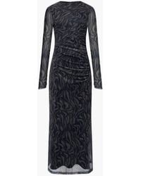 French Connection - Zaria Mesh Long Sleeve Dress - Lyst