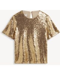 Hobbs - Lilibet Sequin Top - Lyst