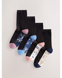 Next - Footbed Ankle Socks 4 Pack - Lyst