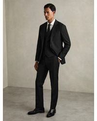Reiss - Slim-Fit Wool Suit Waistcoat - Lyst