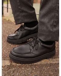 Clarks - Standard Fit (G) Cotrell Edge Leather Moccasin Shoes - Lyst