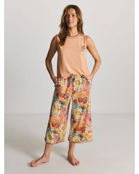 Figleaves - Fruit Print Culotte Pyjamas Set - Lyst