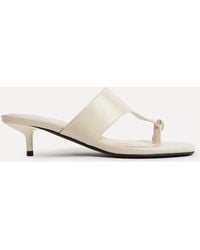 Linzi - Manhattan Toe Ring Mule Heeled Sandals - Lyst