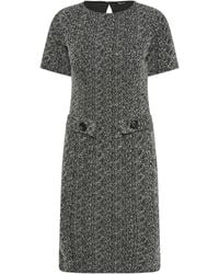 M Com - Petite Jaquard Button Work Dress - Lyst