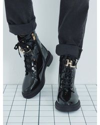 River Island - Lace-Up Chunky Boots - Lyst