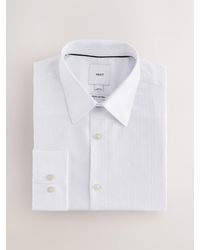 Next - Regular Fit Geometric Print Long Sleeve Smart Shirt - Lyst
