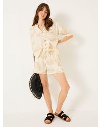 FatFace - Fatface Leaf Embroidered Shirt - Lyst