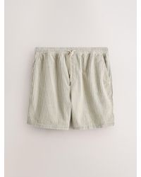 Next - Elasticated Waist Jumbo Cord 7 Inch Shorts - Lyst