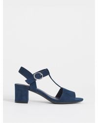 JD Williams - Wide Fit T-Bar Heeled Sandals - Lyst