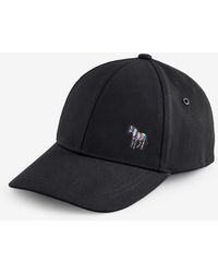 Paul Smith - Paul Smith Zebra Print Logo Cotton Cap - Lyst