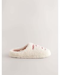 Next - Mule Borg Slippers - Lyst