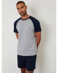 Threadbare - Raglan Short Sleeve Top & Shorts Lounge Set - Lyst