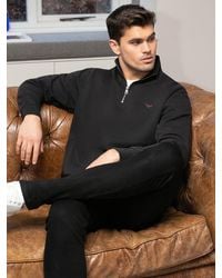 Threadbare - Quarter Zip Neck Sweatshirt - Lyst