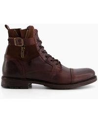 Dune - Call Casual Buckle Detail Ankle Boots - Lyst