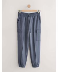 Next - Charcoal N. Premium Cargo Pocket Cuffed Joggers - Lyst