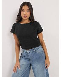 PixieGirl Petite - Cheesecloth Lace Back Top - Lyst