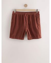 Next - Corduroy Elasticated Waist Shorts - Lyst