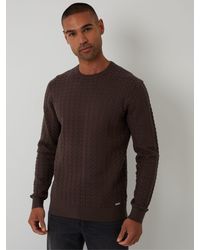 Threadbare - Cable Knit Crew Neck Jumper - Lyst