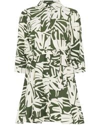 M Com - Leaf Print Tunic Shirt - Lyst