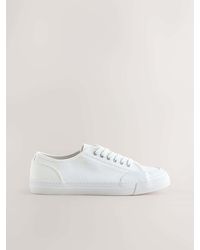 Next - Forever Comfort Canvas Baseball Trainers - Lyst