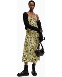 AllSaints - Allsaints Leopard Print Bryony Dresseu 44 (Uk 16) - Lyst