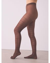 Next - Chocolate Check Pattern Tights 1 Pack - Lyst