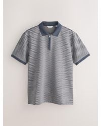 Next - Pattern Polo Shirt - Lyst