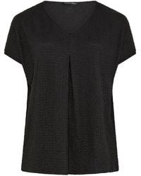 Evans - Bubble Crepe Pleated Swing Top - Lyst