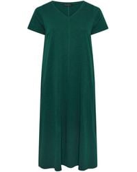 Evans - Short Sleeve Slub Jersey Dress - Lyst