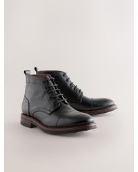 Next - Toecap Leather Boots - Lyst