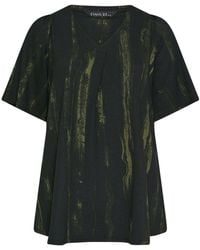 Evans - Angel Sleeve Pleated Swing Top - Lyst