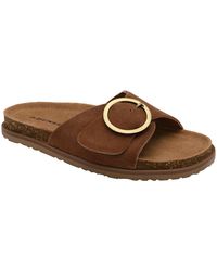 Dunlop - Leather Footbed Mule Sandals - Lyst