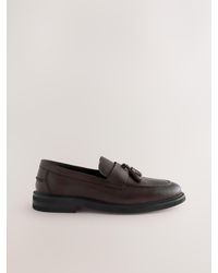 Next - Leather Tassel Loafers - Lyst