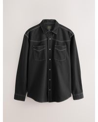 Next - Twin Pocket Western Style Long Sleeve Shirt - Lyst