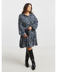 Simply Be - Midi Shirt Dress With Tie Detail - Lyst