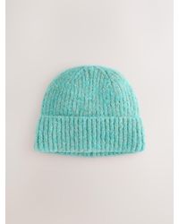 Next - Ribbed Beanie Containing Wool Hat - Lyst